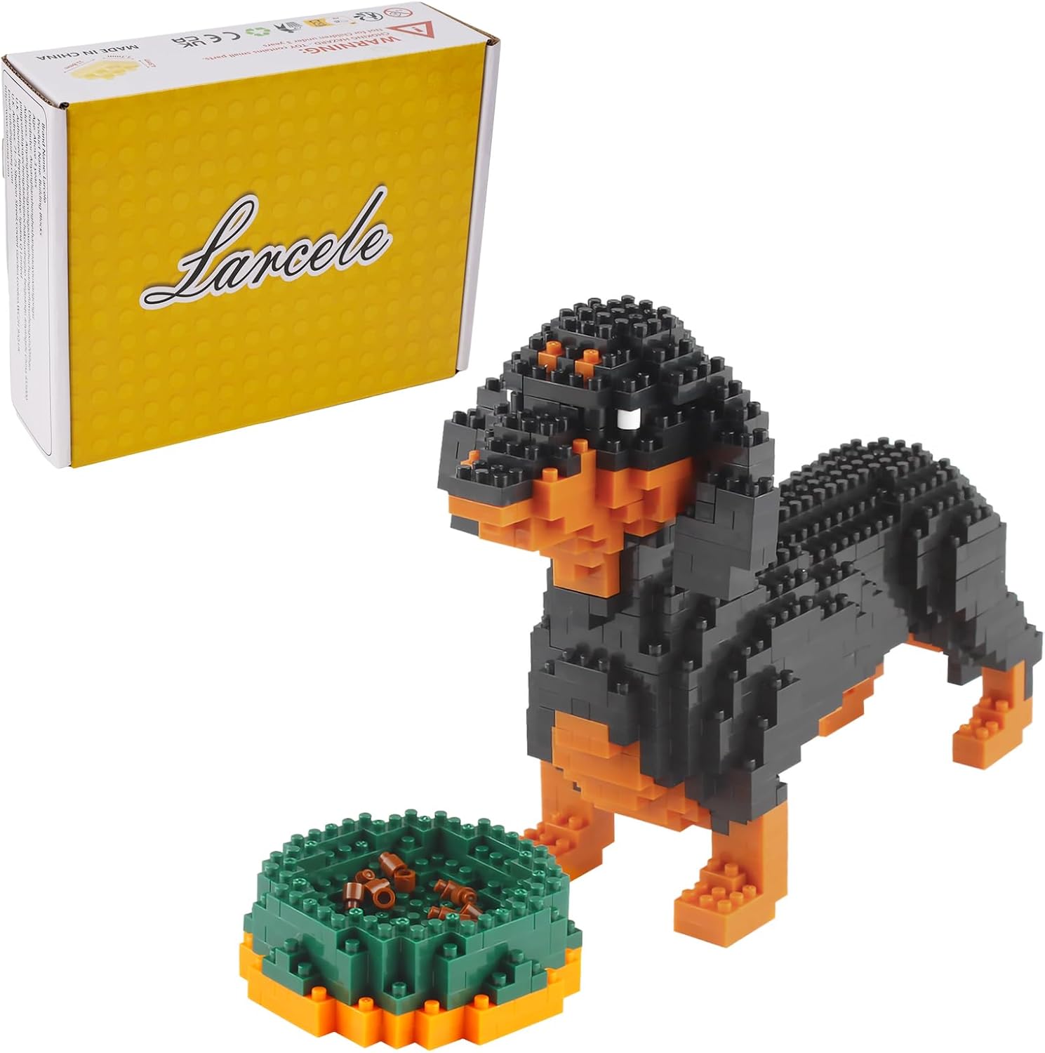Larcele Micro Dog Building Blocks Pet Mini Building Toy Bricks, 898 pe