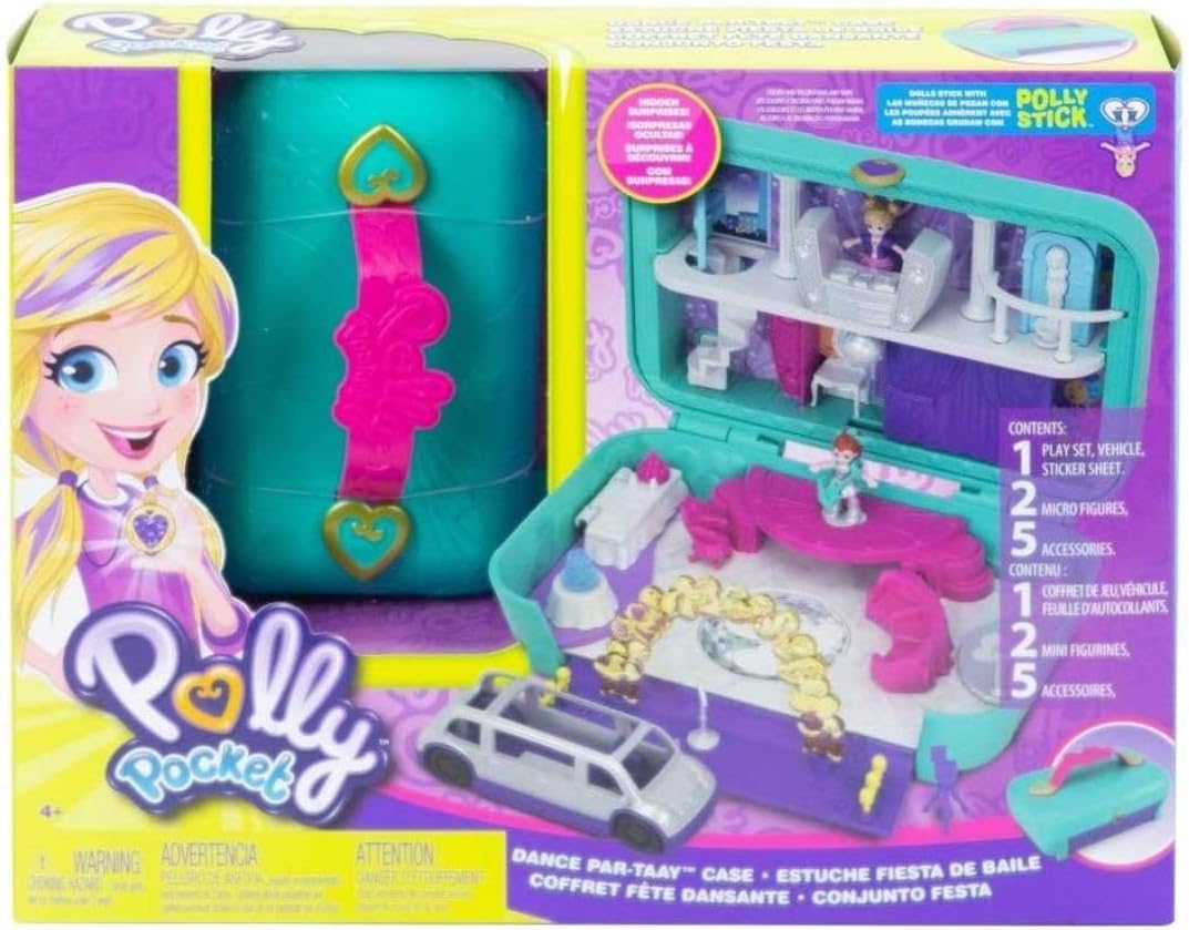 Polly Pocket FRY41 Playset "Lugares escondidos Dance Par-taay! Case"