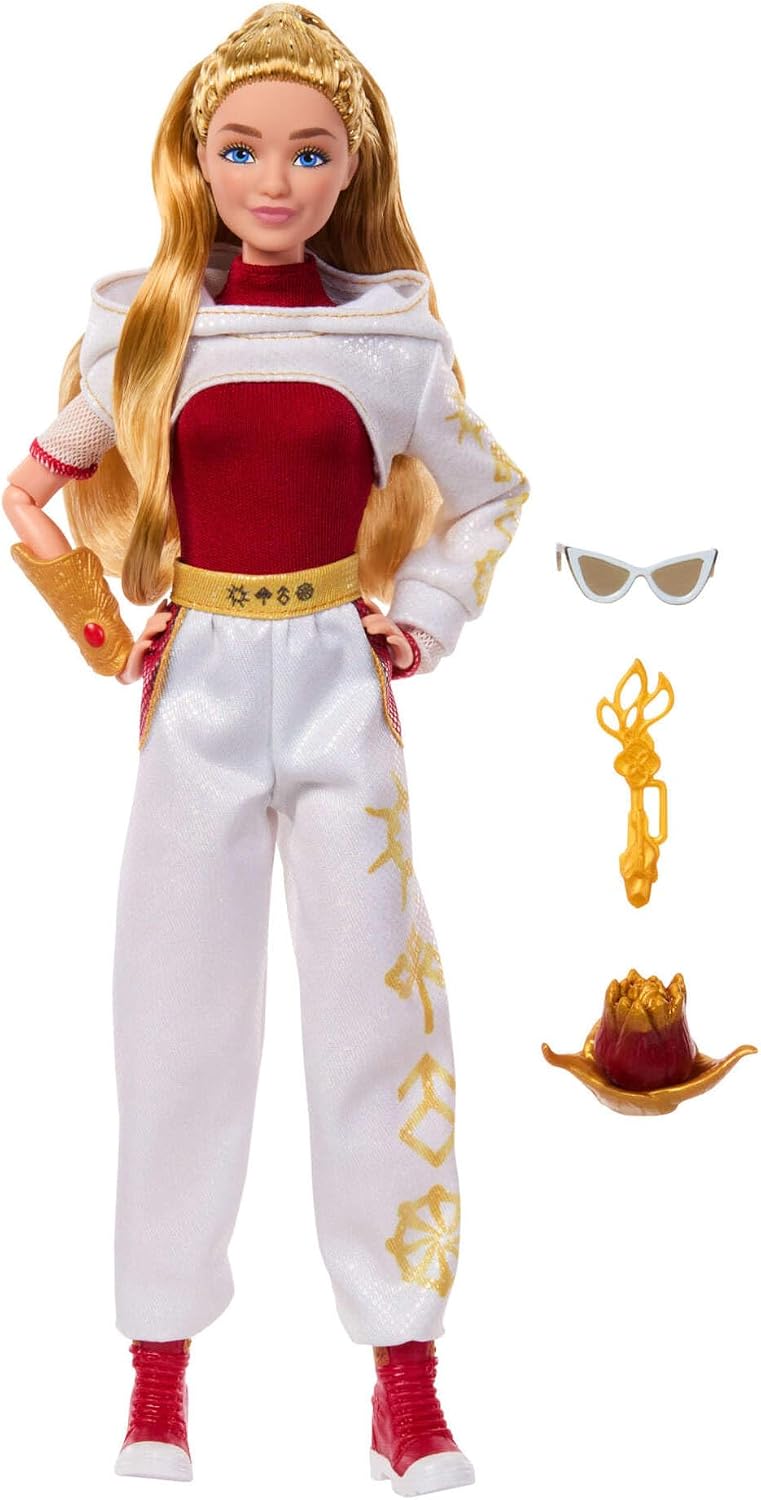 Mattel Boneca Disney Zombies 4: Dawn of the Vampires – Nova Bright, com Roupa Removível e 5 Acessórios, Inspirada no Filme, JFG33 | Boneca Articulada com Roupa Removível e 5 Acessórios (Incluindo Chave de Cristal Dourado), Inspirada no Filme da Disney