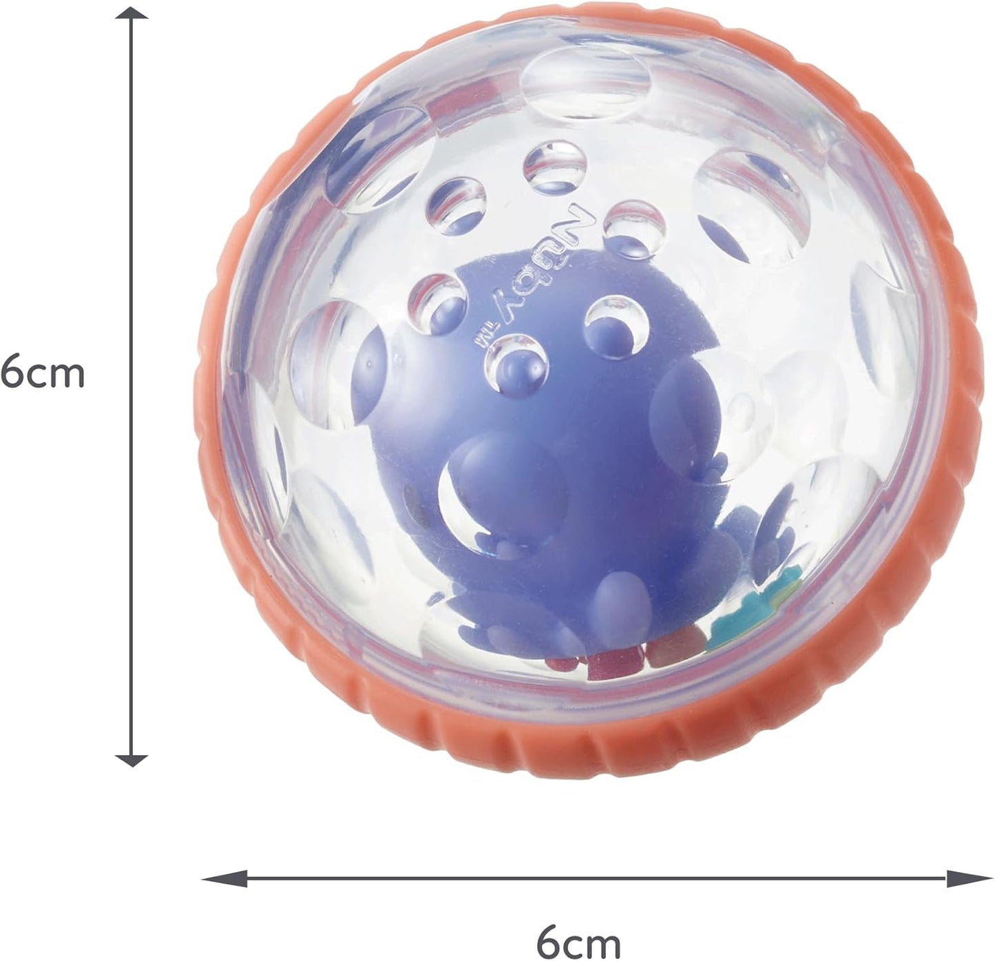 Nuby Brinquedo de banho para bebê Bubbly Buds flutuante - Brincadeira sensorial | Fácil de segurar | Fácil de limpar