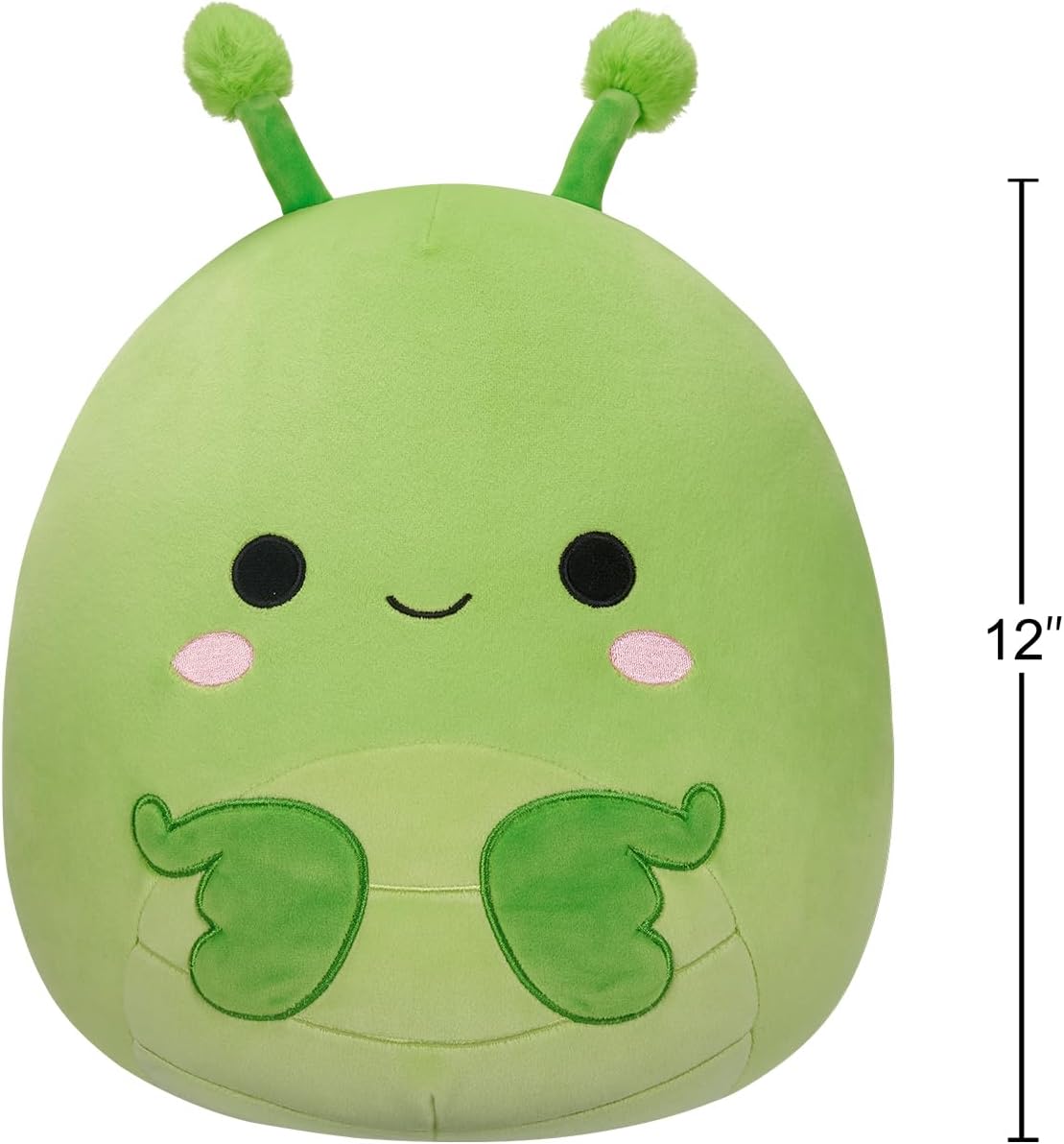Squishmallows SQCR05427 12 polegadas-Trenton The Green Praying Mantis com asas brilhantes, multicolorido