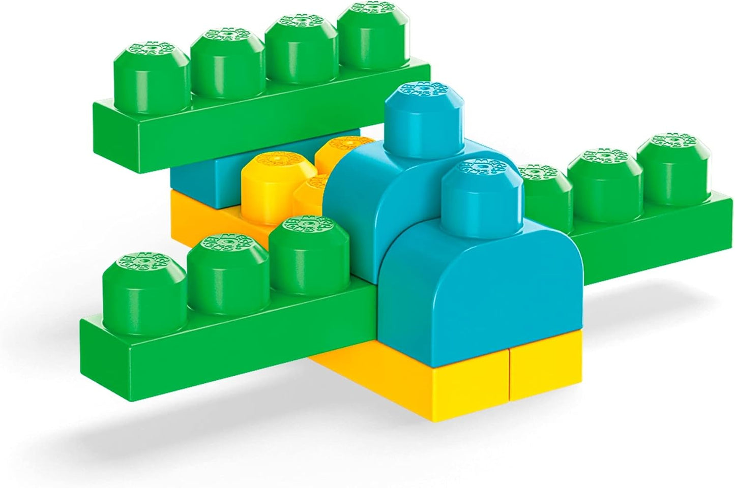 MEGA Conjunto de construção de brinquedo BLOKS Skyhigh Building com 100 blocos de construção grandes e coloridos, conjunto de presente para meninos e meninas, de 1 ano ou mais