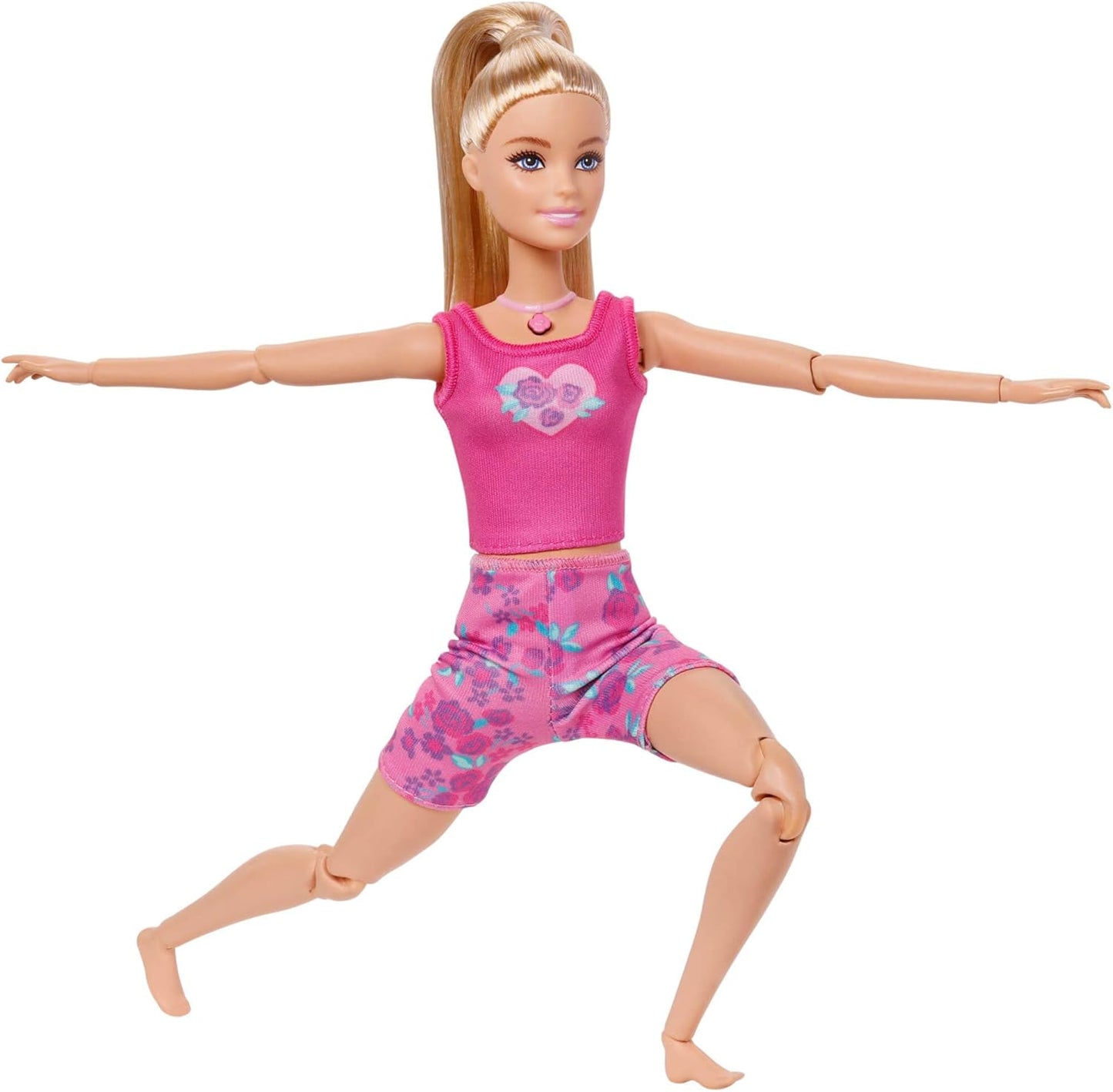 Barbie Mindful Moves Boneca com Roupa de Ioga com 6 Modos de Meditação Ativados por Luzes, Sons e Música, Cachorrinho com 6 Acessórios para Conectar, Loira, JJN55