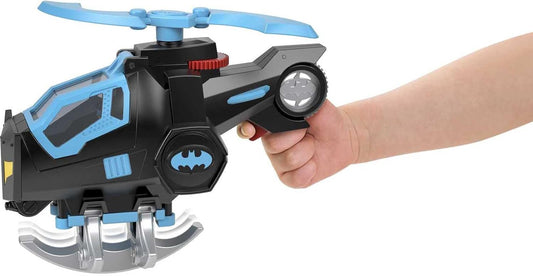 Fisher-Price GYC72 Imaginext DC Super Friends Batcóptero, helicóptero de brinquedo do Batman com figura para crianças de 3 a 8 anos, multicolorido, 17,05 cm x 18,0 cm x 8,16 cm