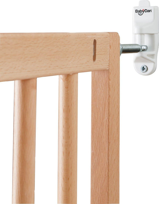 Baby Dan Barrera de seguridad para puertas y escaleras de madera de haya europea Multi Dan, ancho de puerta 60,5-102 cm Color: Natural