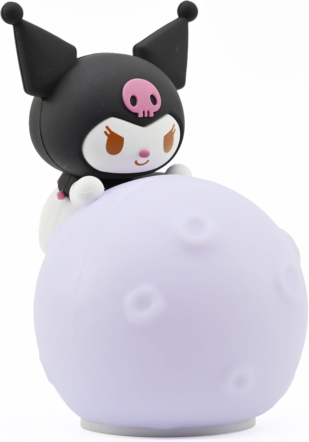 YuMe Hello Kitty & Friends Little Moon Light – Kuromi Luminária de mesa para crianças a partir de 3 anos | 11cm | Colecionável Kawaii para o quarto de crianças ou fãs | Presente oficial da Sanrio | Colecione todos os 5 personagens fofos