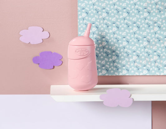 Baby Annabell Mamadeira Universal 706794 - Mamadeira hermética com estampa de nuvem para bonecas de 43 cm - Adequada para crianças a partir de 3 anos