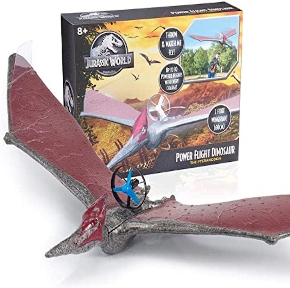 UAU, Jurassic World Power Flight Dinosaur, Figura Pteranadon de 60 cm. Até 30 voos com bateria carregada.