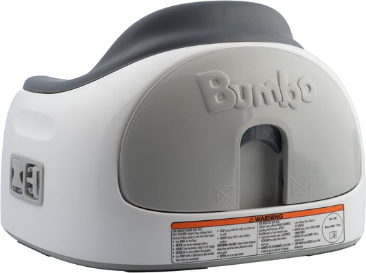 Asiento Bumbo con bandeja de soporte para bebé - Asientos para bebé para sentarse hasta 6 meses en adelante - Asiento de piso para bebé gris pizarra