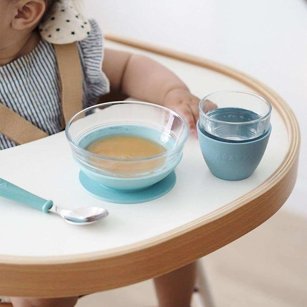 Béaba Refeição de vidro 3 peças conjunto natural