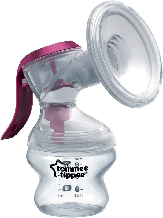 Tommee Tippee Bomba manual de leite materno Made for Me Alça ergonômica BPA transparente