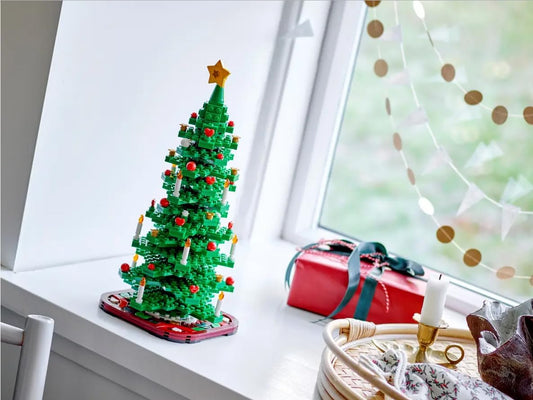 LEGO Conjunto de construção de árvore de Natal para meninos e meninas a partir de 9 anos, decoração festiva colecionável para casa, estimula a brincadeira imaginativa, atividade artesanal em família, ideia de presente para crianças 40573