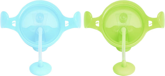 Munchkin Click Lock Tip & Sip Copo anti-derrame com canudo para bebês e crianças 207 ml, pacote com 2