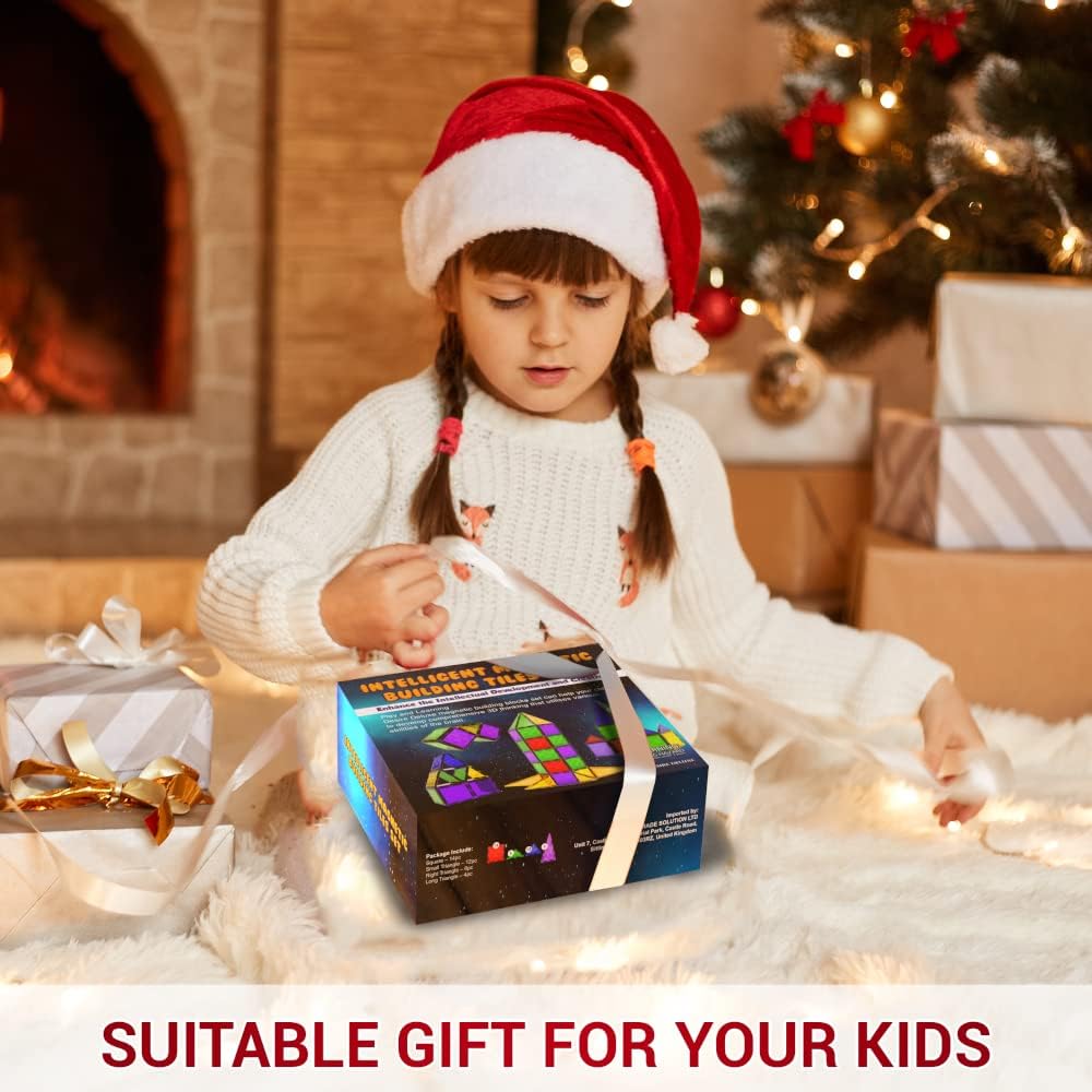 Desire Deluxe Blocos de construção magnéticos, brinquedos Montessori para crianças, para meninos e meninas – conjunto de construção educacional de aprendizagem, presente – aniversário, para crianças de 3 a 8 anos (37 peças).