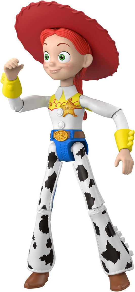 Mattel Boneco de Ação Jessie de Toy Story 5 (Disney e Pixar/) | Escala de 7 polegadas, personagem icônico, mais de 8 pontos de articulação, design fiel ao filme, JKV16