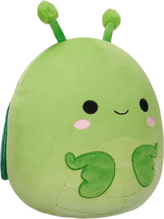 Squishmallows SQCR05427 Trenton, la mantis religiosa verde con alas de purpurina, 12 pulgadas, multicolor