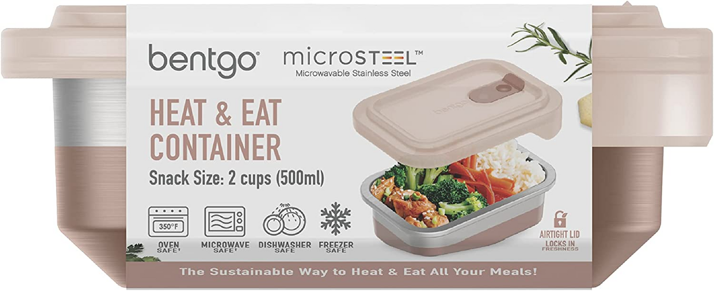 Recipiente para calentar y comer Bentgo MicroSteel™ - Recipiente para fiambrera Bento Box