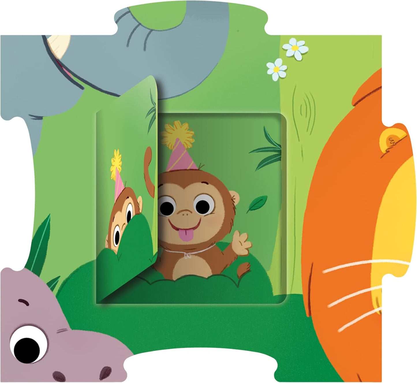 Galt, Quem Está Se Escondendo? Quebra-cabeça - Jungle Jamboree, Quebra-cabeças para Crianças, Quebra-cabeça de 20 peças, Idades 2 Anos ou Mais