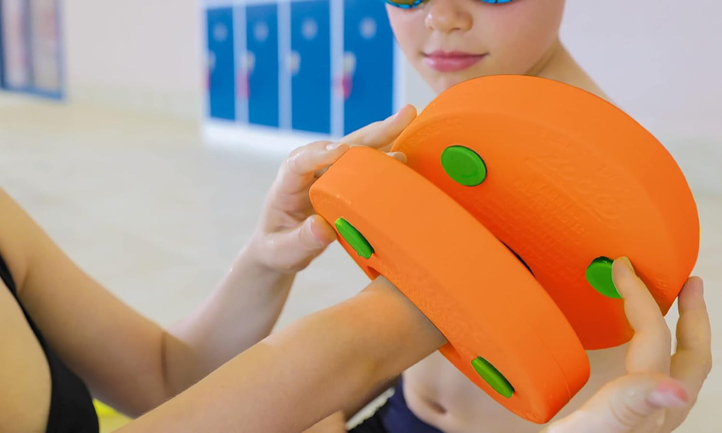 Zoggs Braçadeiras de discos flutuantes , faixas de braço para construção de confiança, braçadeiras de natação Zoggs seguras, flutuadores de natação para crianças, flutuadores de natação ideais para crianças, 2 a 6 anos