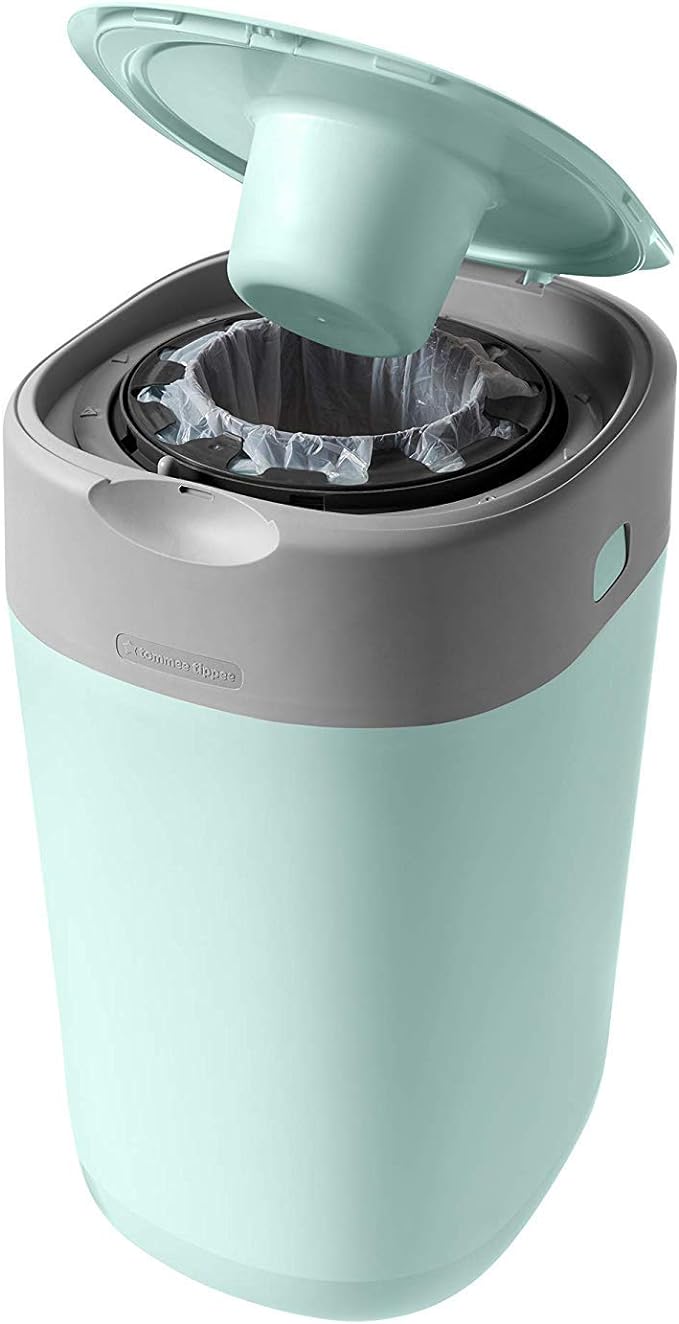 Tommee Tippee Sangenic Cubo de basura Twist and Click elimina olores y gérmenes - Verde