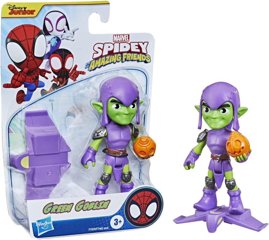 Figura de duende verde de Spidey and His Amazing Friends Marvel Hero,