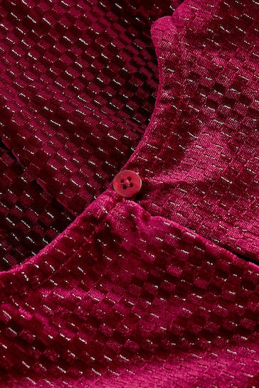 |Girl| Vestido de festa em veludo - Borgonha (3 meses a 10 anos)