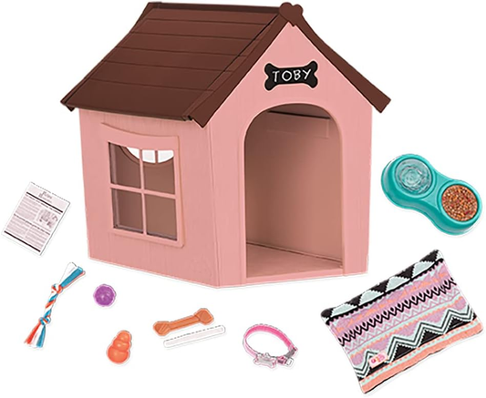 Conjunto de acessórios para gatos Our Generation Cat Pet – Acessórios para cuidados com gatos de estimação para bonecas de 45 cm – Conjunto de 13 acessórios para animais de estimação