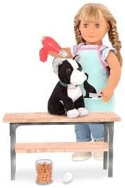 Our Generation by Battat - Conjunto de salão de beleza para cães e animais de estimação para 18 bonecas - para crianças a partir dos 3 anos