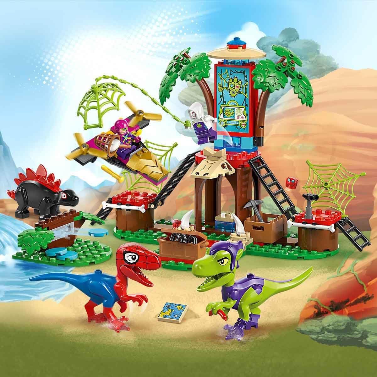 LEGO 11200 Marvel Spidey e Gobby’s Raptor Battle no Tree House HQ, conjunto de brinquedos de construção e dinossauros para crianças, presente para meninos, meninas e fãs de 4 anos ou mais do Spidey and His Amazing Friends Show