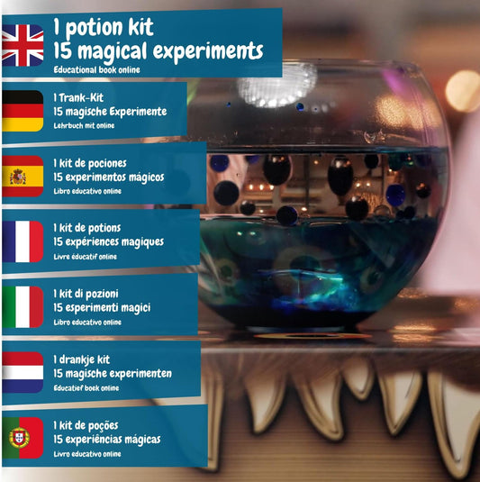 Science4you Magic Potions - Kit de preparação de poções para crianças, crie e misture seu próprio mistério, brinquedo de caldeirão mágico para crianças de 7, 8, 9, 10, 11, 12 anos ou mais, conjunto de brinquedos mágicos e artesanato