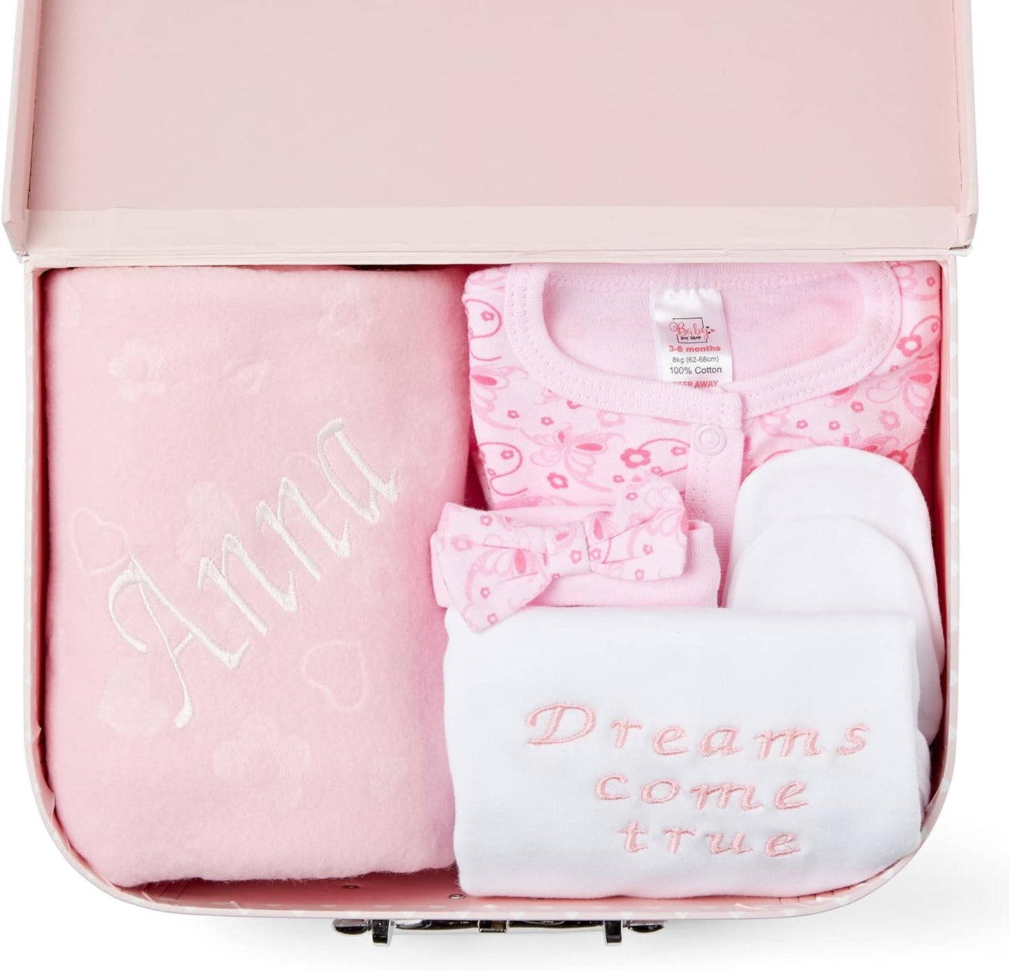 Ellabellaboo Presentes personalizados para bebês meninos - Presentes para recém-nascidos, Conjunto de presentes personalizados para bebês - Presentes para recém-nascidos