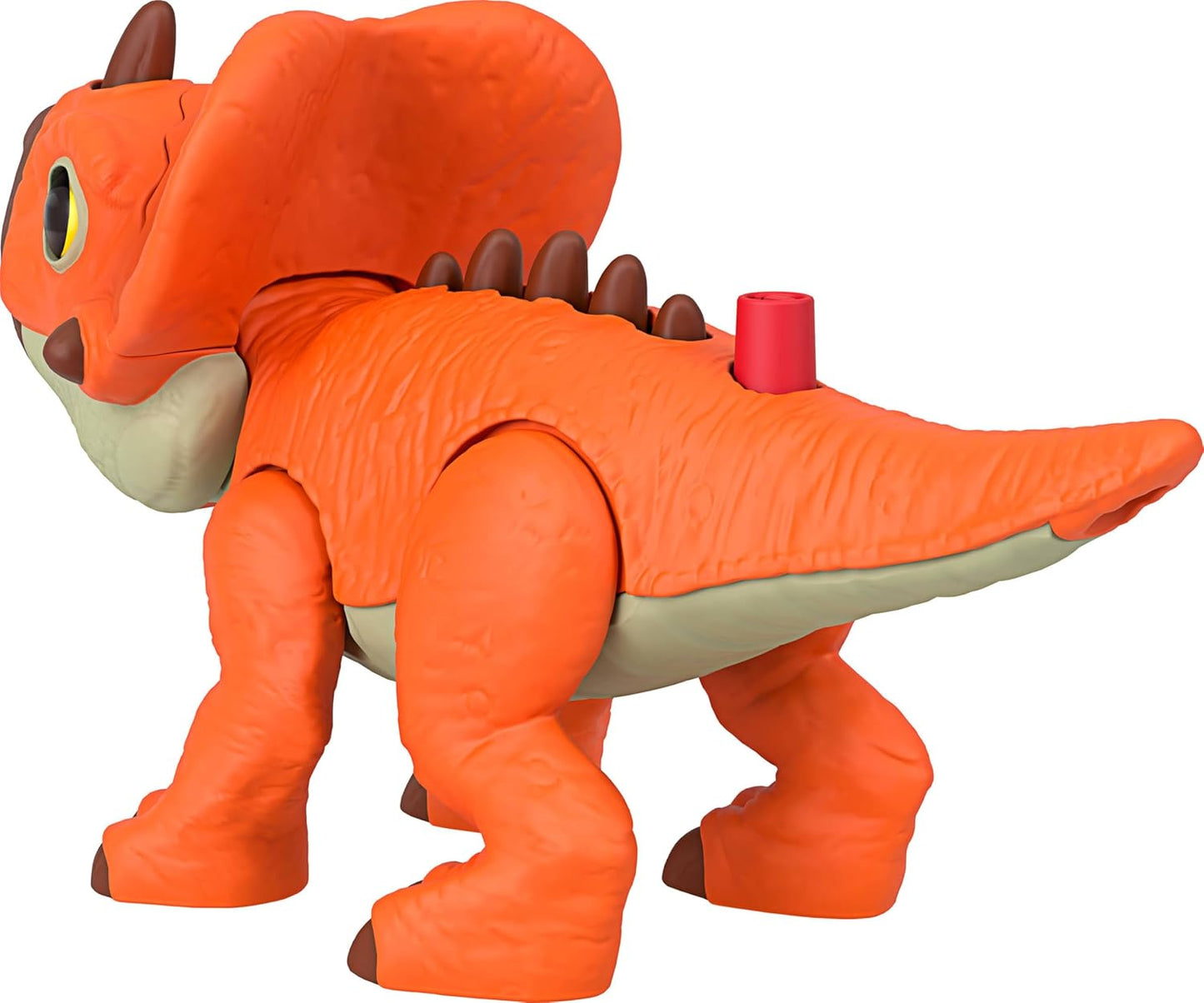 Fisher-Price Imaginext Jurassic World: Rebirth - Figura de Ação de Dinossauro com Movimento Ativado por Crianças e Espinhos Crescentes, Brinquedo Aquilos de 19,7 cm (7,75 polegadas), JGP99
