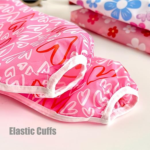 PandaEar Conjunto de 5 Babadores de Manga Comprida para Bebês | Babador Impermeável de Manga Longa para Bebês e Crianças de 6 a 36 Meses