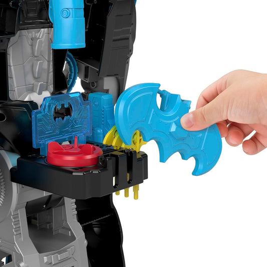 Fisher-Price Imaginext DC Super Friends Bat-Tech Batbot, robô Batman transformável 2 em 1 com luzes e sons para crianças de 3 a 8 anos, HBV67