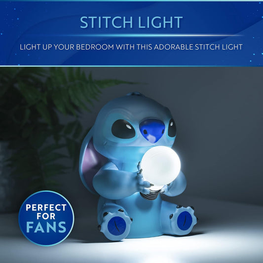Stitch Light - Lámpara de Lilo y Stitch con licencia oficial, regalo coleccionable de Disney, decoración de luz nocturna para dormitorio y mesita de noche | Paladón