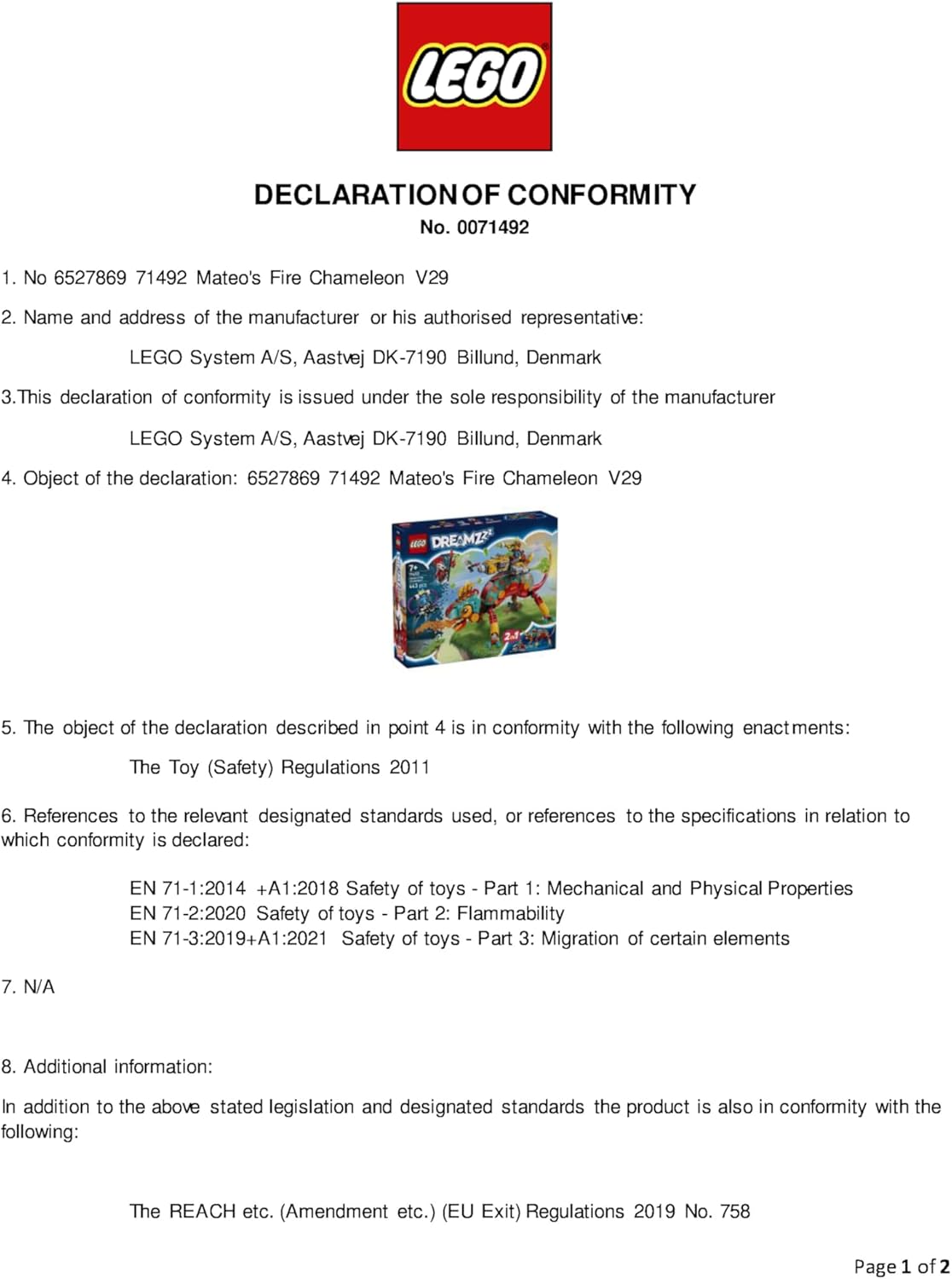 LEGO DREAMZzz 2 em 1 O Camaleão de Fogo, figura de fantasia animal de Mateo, se transforma em um robô a jato de brinquedo, conjunto de construção guardião para meninos e meninas a partir de 7 anos, incluindo 2 minifiguras de presente.