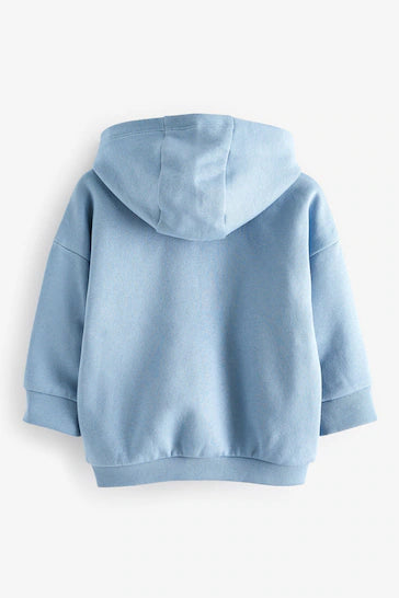 |Niño| Sudadera con capucha grande con cremallera (de 3 meses a 7 años)