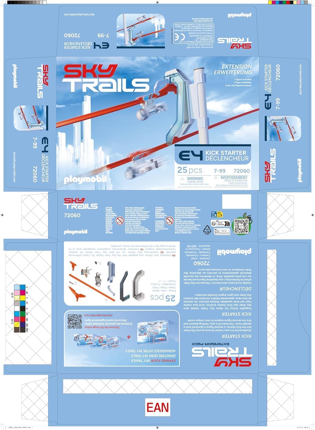 Sky Trails no céu | Chute inicial | Doppelstart automático para sequências paralelas | Crianças perfeitas para crianças a partir de 7 anos | 72060