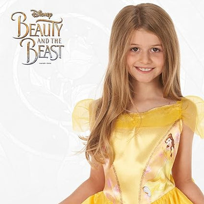 DISGUISE Fantasia oficial padrão oficial da Disney para meninas, fantasia de Belle para crianças, fantasia de Bela e a Fera, roupa de fantasia de Belle, fantasias do Dia Mundial do Livro para meninas