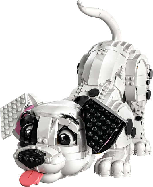 Figura de cachorrinho LEGO Disney 101 Dálmatas - Conjunto de construção personalizável para adultos - Transforma-se em 1 de 6 cachorrinhos fofos com cabeça e cauda giratórias - Ideia de presente de decoração faça você mesmo para fãs 43269