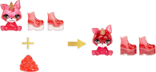 Rainbow High Fashion com Slime e Pet - Ruby (Vermelho) - Boneca Shimmer de 28 cm com Sparkle Slime, animal de estimação mágico e acessórios de moda - Brinquedo infantil - Ótimo para idades de 4 a 12 anos