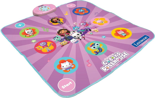 LEXIBOOK, Casa de Bonecas da Gabby, Tapete Eletrônico para Pista de Dança, Teclas Iluminadas, Alto-falante Integrado, Roxo, DM10GDH