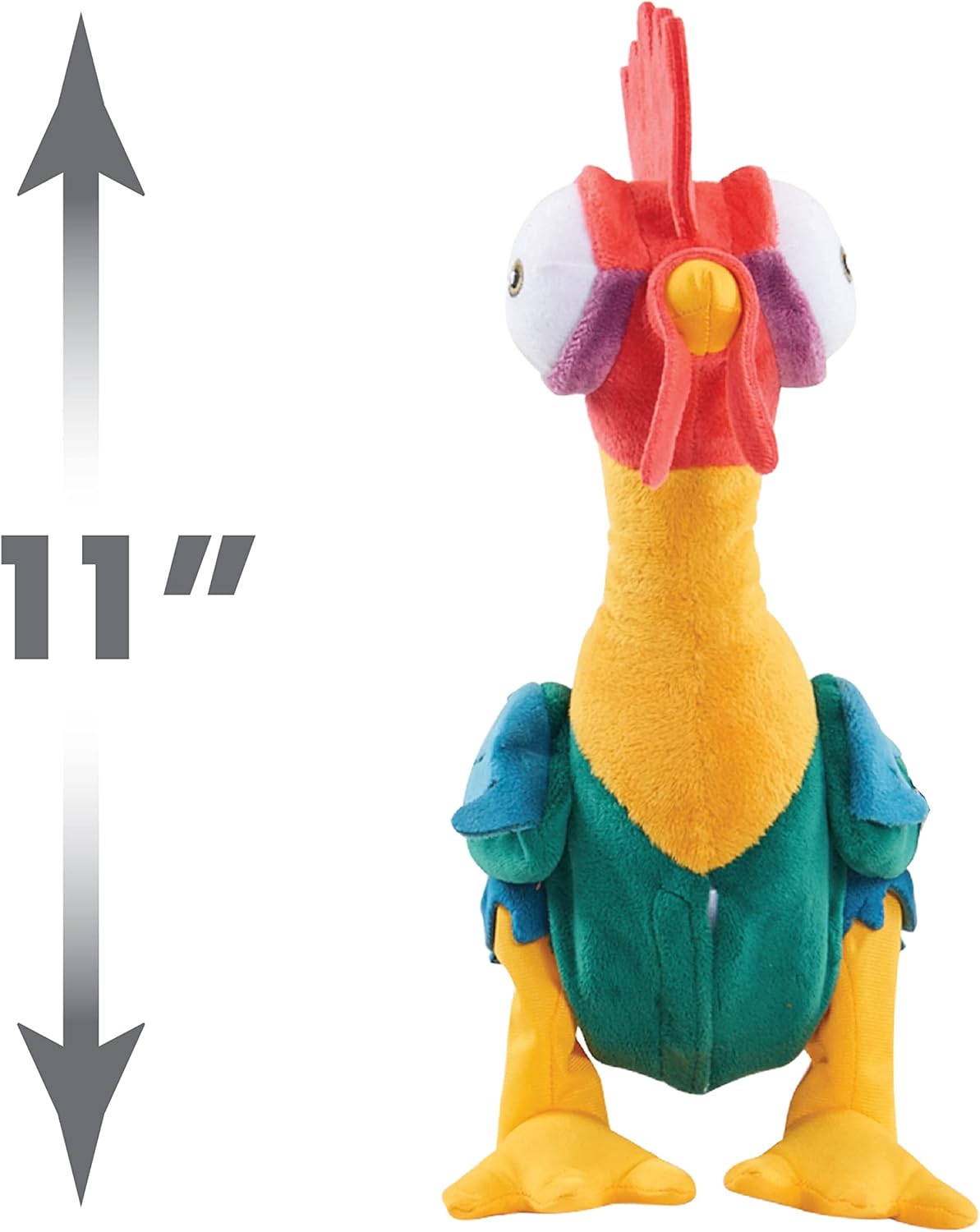 Just Play Moana 27,9 cm Hei Hei Pelúcia Pequena com Sons e Dança, Bichinho de Pelúcia, Brinquedo de Faz de Conta para Crianças, Meninas e Meninos, a partir de 3 Anos