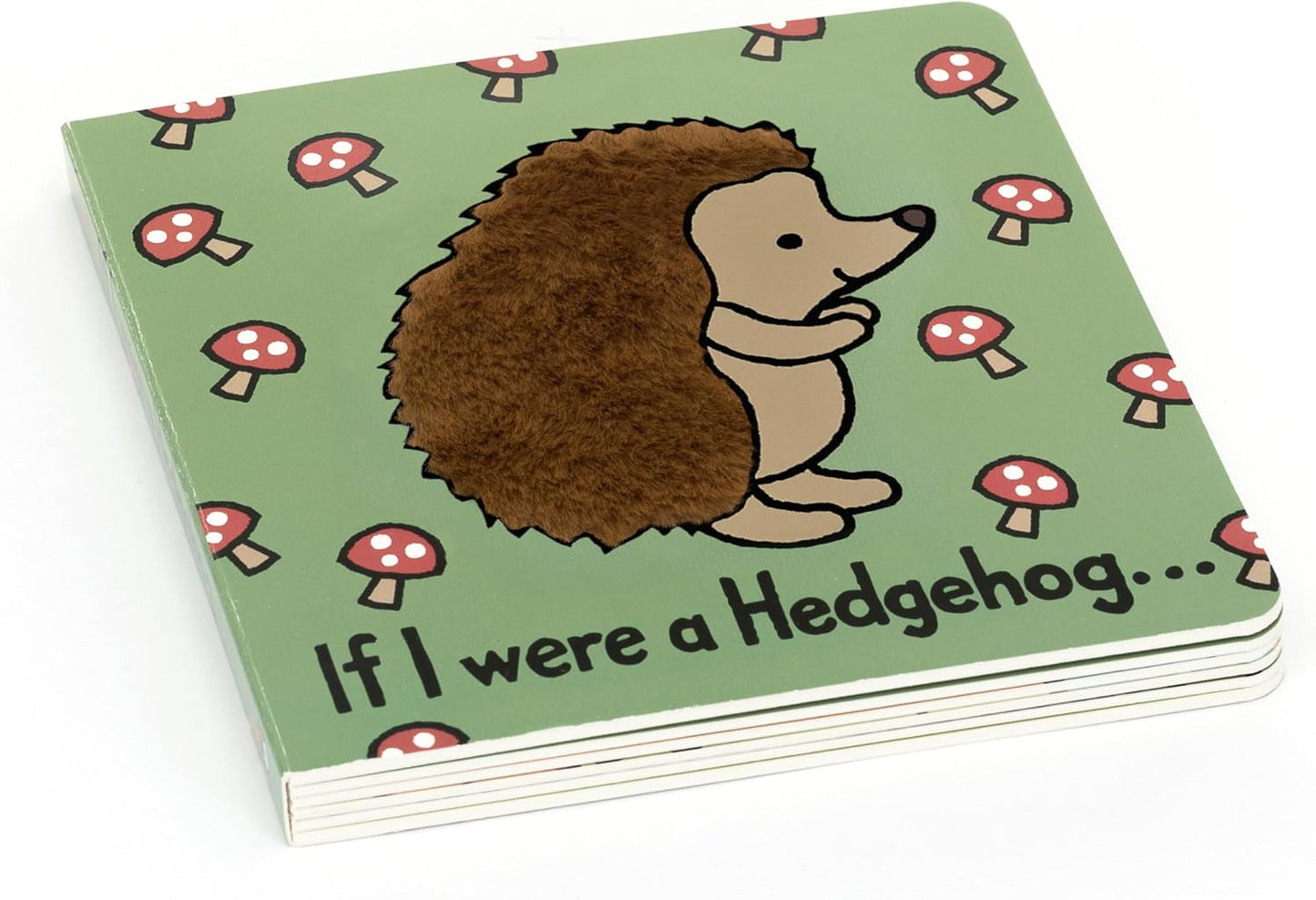 Jellycat Se eu fosse um ouriço: um livro de capa dura para bebês, para tocar e sentir - presente para bebês