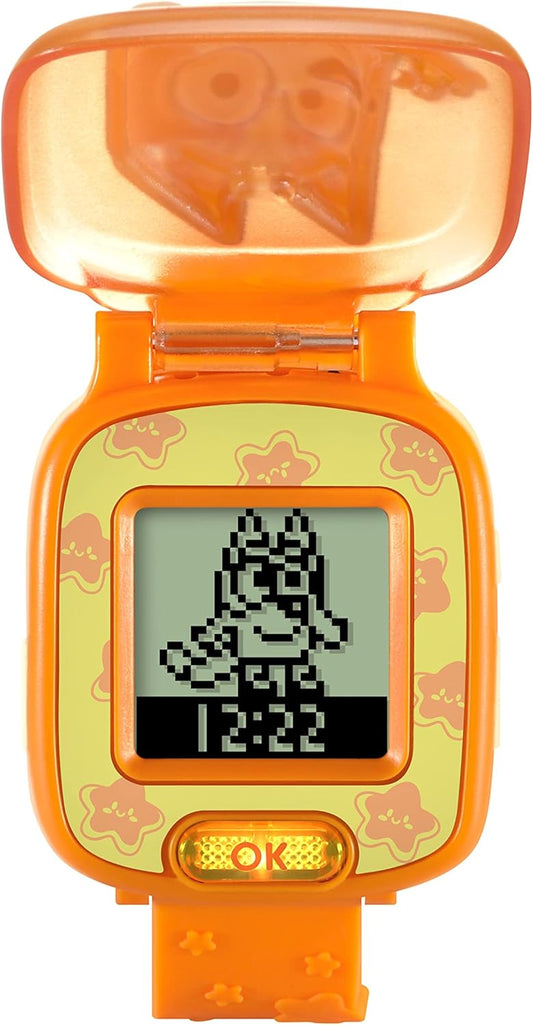 VTech Relógio de aprendizagem Bluey Wackadoo Bingo, brinquedo oficial Bluey, relógio para crianças com cronômetro, cronômetro, alarme e jogos, presente educacional para crianças de 3, 4, 5, 6 anos ou mais, versão em inglês