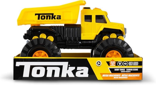 Tonka Mega Machines, camión volquete, juguetes de regalo de construcción para niños y niñas, juego de vehículos de construcción para niños, adecuado para niños de 3 años en adelante