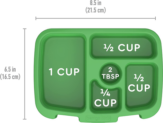 Bentgo Fiambrera infantil con tapa transparente (verde)