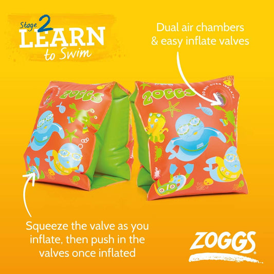 Zoggs Swimming Aid - Brazaletes flotantes para niños