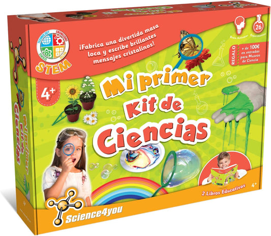 Science4you Meu Primeiro Kit de Ciências, Science4you 600270 Mi Primer Kit de Ciencias Brinquedo de Ciência para Crianças + 4 Anos, Atividades de Arte e Artesanato, Crie Arco-Íris-STEM Set, Brinquedos, Jogos