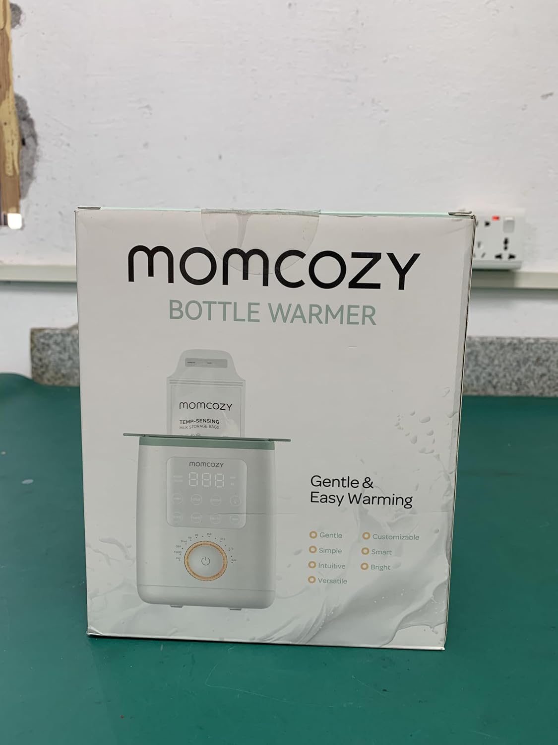 Momcozy Aquecedor de mamadeiras Nutri, aquecedor de mamadeiras 9 em 1 com luz noturna, controle preciso de temperatura, recebe nutrientes do leite materno, para todas as mamadeiras com leite materno ou fórmula
